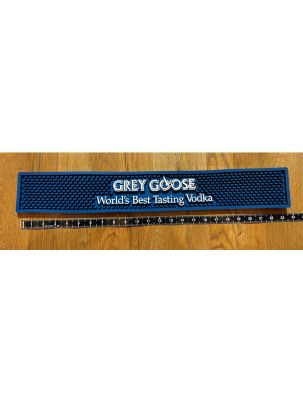 Grey Goose Vodka Bar Rail Mat 23.5"x3.5” France Man Cave Pub LiquorBlue